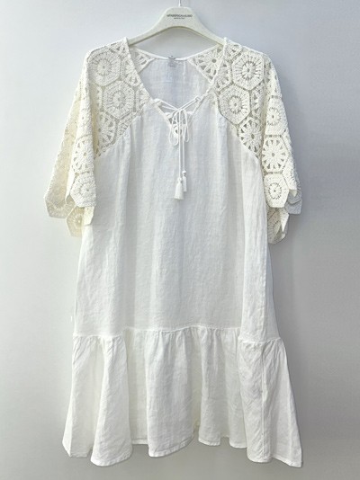 Платье La Fabbrica Del Lino 20313 04 - белый 