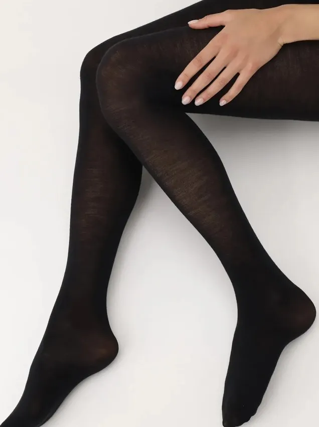 Колготки с шерстью мериноса Oroblu Nives чёрные