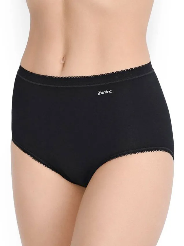 Высокие трусы Janira 31643 MAXI уп. 2 шт. - черные