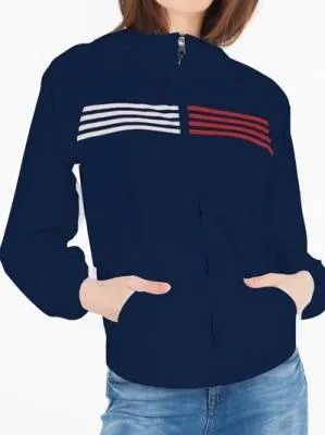 Женская ветровка Tommy Hilfiger - темно-синяя