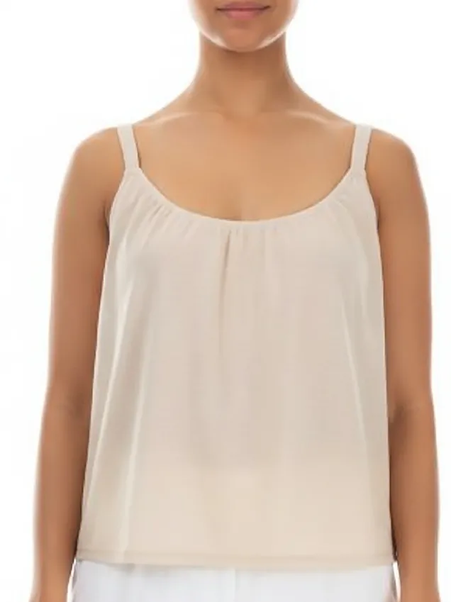 Лёгкий топ из батиста - хлопок Grizas 52756-K34 628 - бежевый 