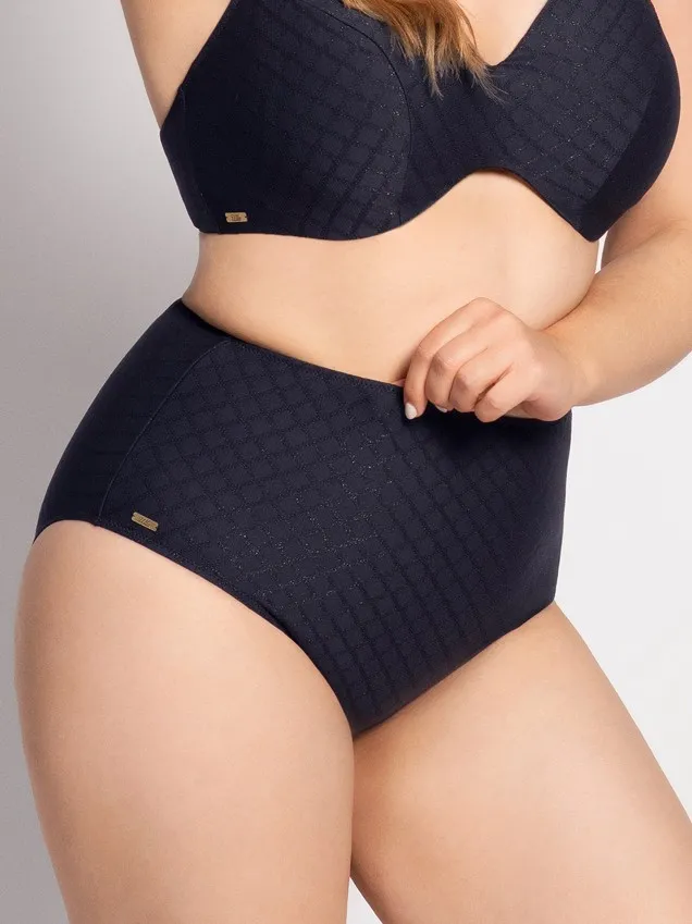 Высокие плавки купальника Ulla Монако 98-32 тёмно-синий