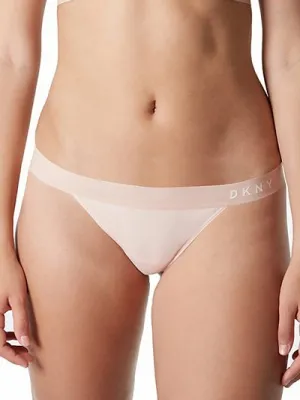 Трусы стринги DKNY Classic Cotton DK5004 - бежевый