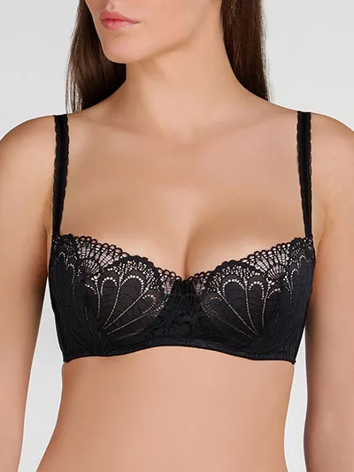 Балконет Wonderbra с push up Гламур - черный w031O