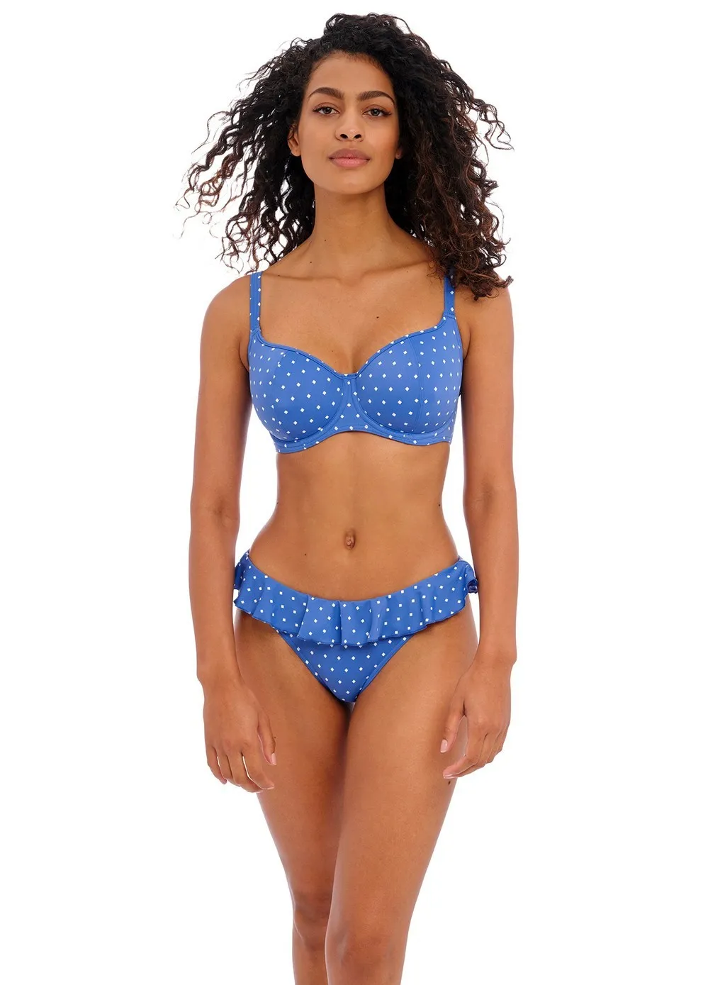 Плавки с оборкой Freya Jewel Cove 7235 Azure - AZE #PRICE# - купить с доставкой по Москве, России, оплата при получении
