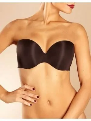Роскошный бесшовный бюстгальтер бандо Chantelle "Irresistible" черный