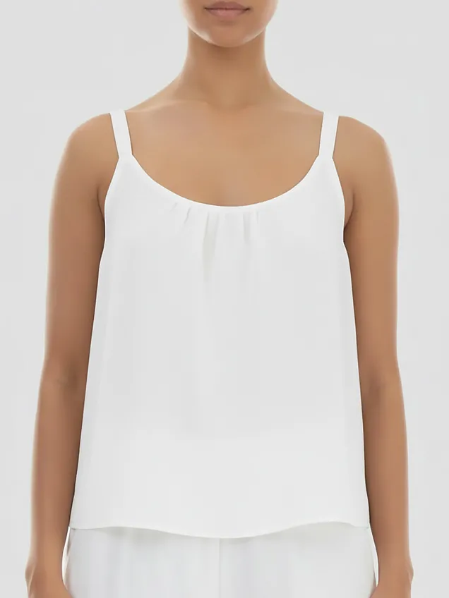 Лёгкий топ из батиста - хлопок Grizas 52756-K34 151 - белый 