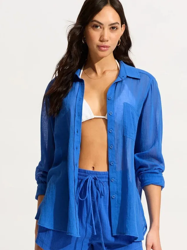 Рубашка Seafolly 54795-TO - azure