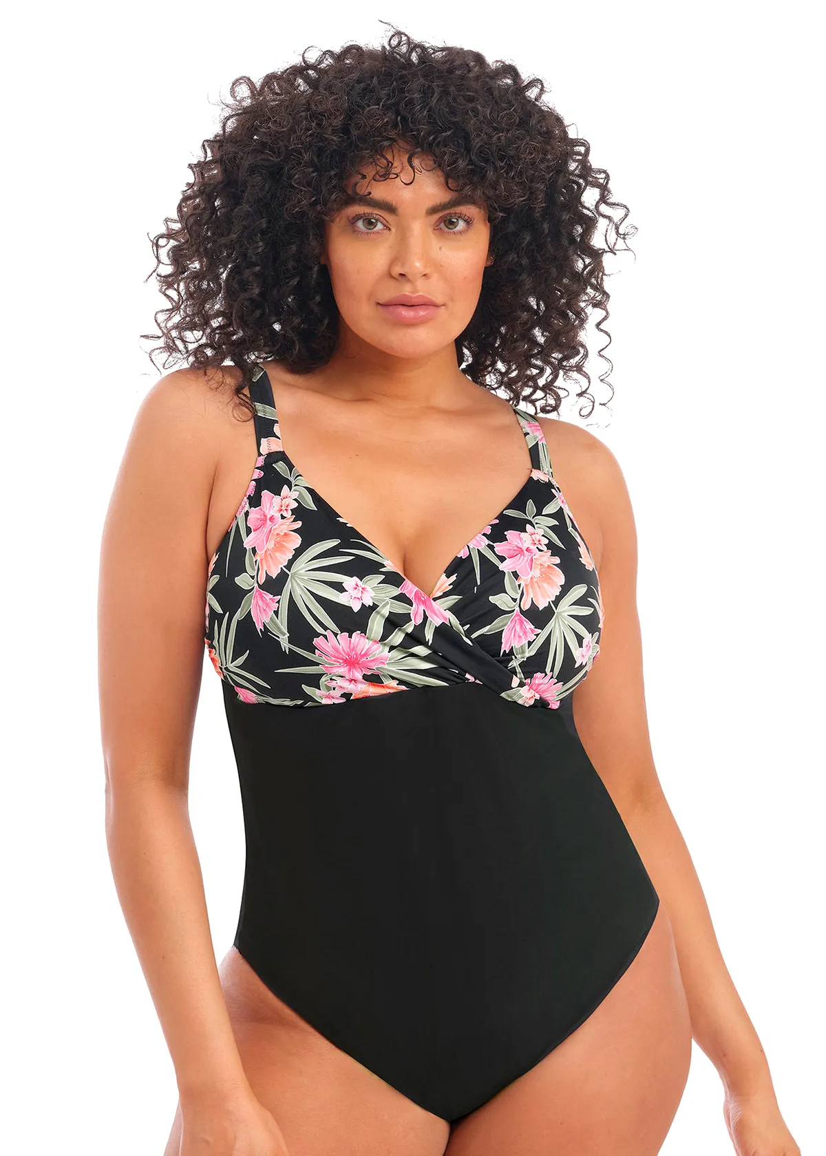 Слитный купальник Elomi Dark Tropics 800145 BLK #PRICE# - купить с доставкой по Москве, России, оплата при получении