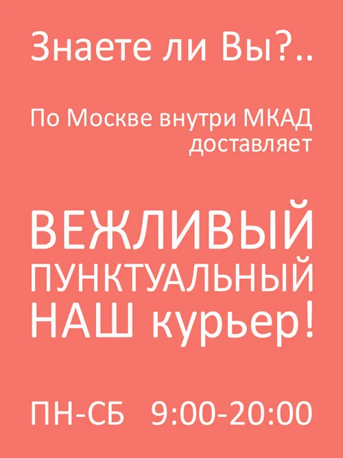 Курьерская доставка внутри МКАД