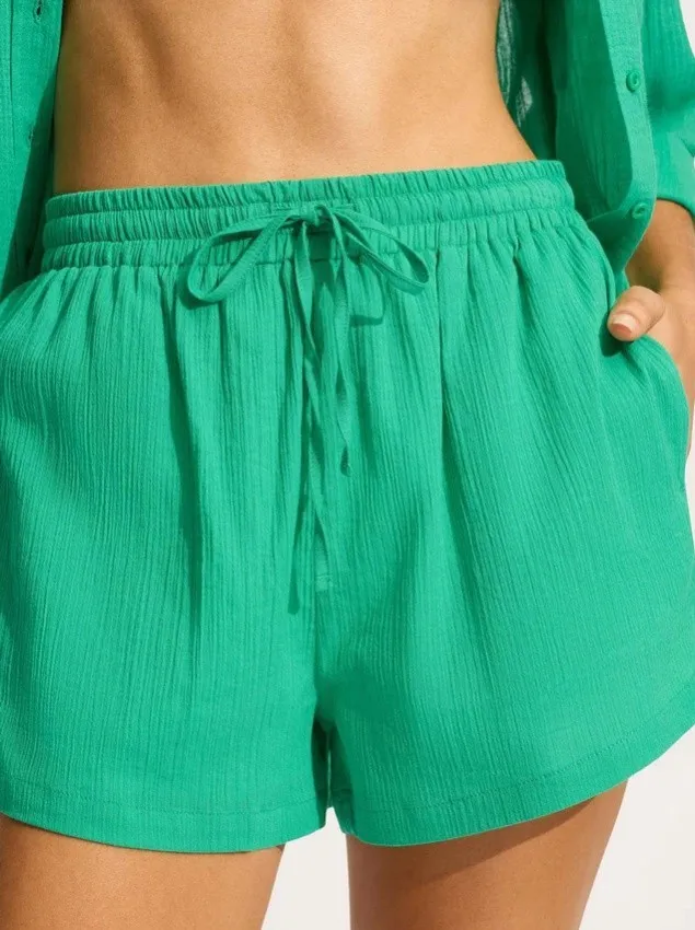 Шорты Seafolly Crinkle 55429-SH - Jade 
