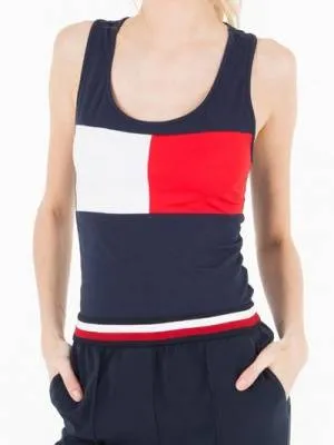 Женский топ Tommy Hilfiger Флаг синий