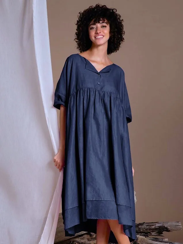 Итальянское платье большого размера Caterina D - хлопок 100%, 850