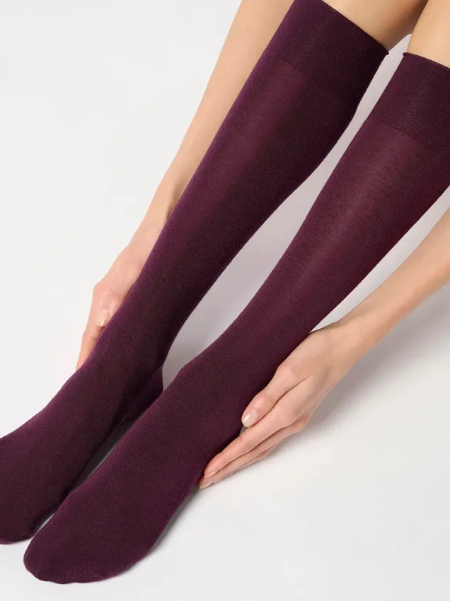 Гольфы с кашемиром Oroblu Cheryl plum Гольфы с кашемиром Oroblu Cheryl plum