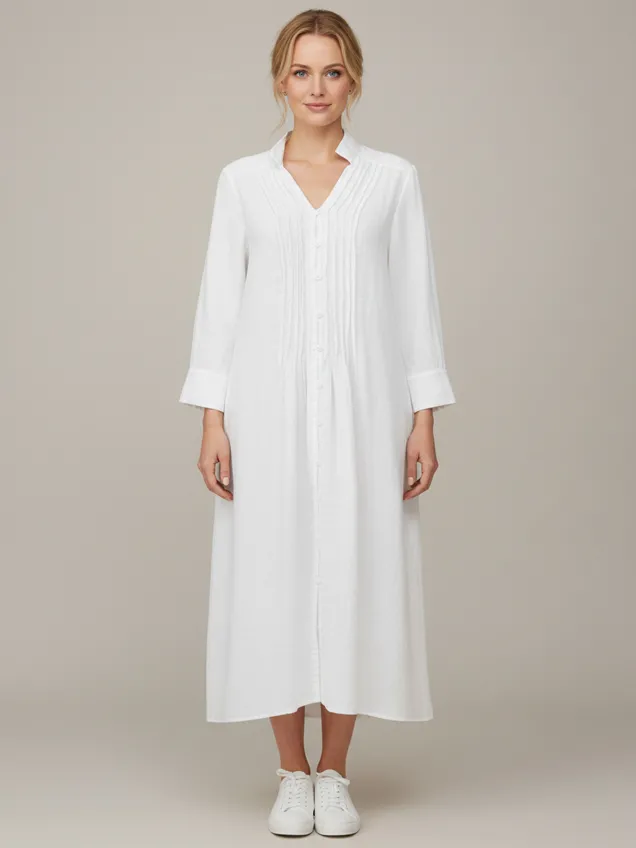 Роскошное льняное платье-рубашка Grizas 91876-L400 151 