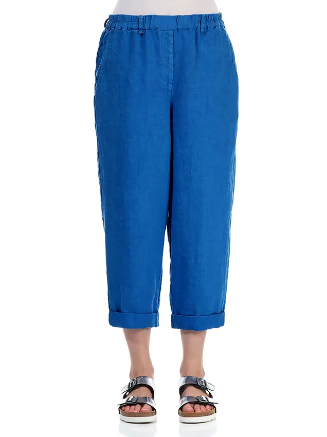 Брюки из умягченного льна с отворотом Grizas 3713-L267 619 