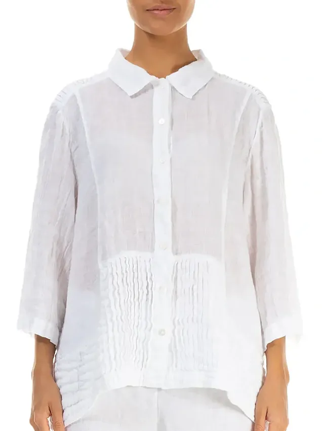 Роскошная льняная рубашка Grizas - умягченная марлевка 