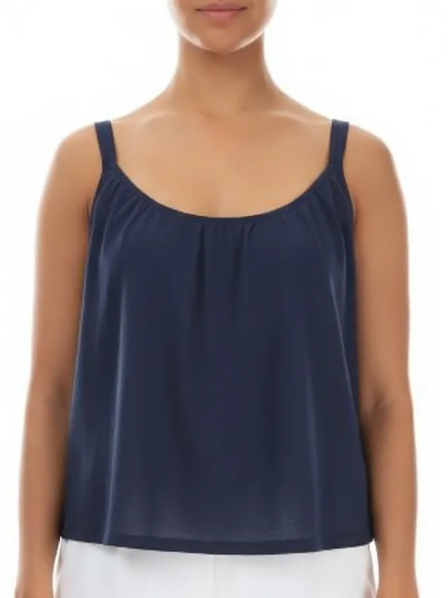 Лёгкий топ из батиста - хлопок Grizas 52756-K34 620 - синий 