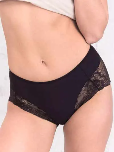 Трусы Janira Greta высокие кружевные 31290 черные