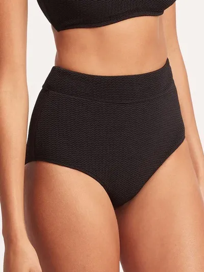 Высокие плавки Seafolly Sea Dive 40558-861 - черный