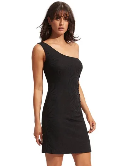 Короткое платье Seafolly Second Wave 54803-DR - черное