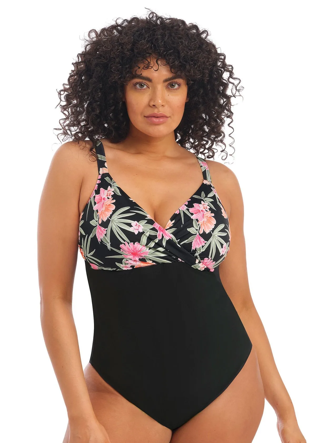 Слитный купальник Elomi Dark Tropics 800145 BLK #PRICE# - купить с доставкой по Москве, России, оплата при получении