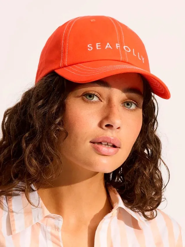 Хлопковая бейсболка Seafolly 72135 красная
