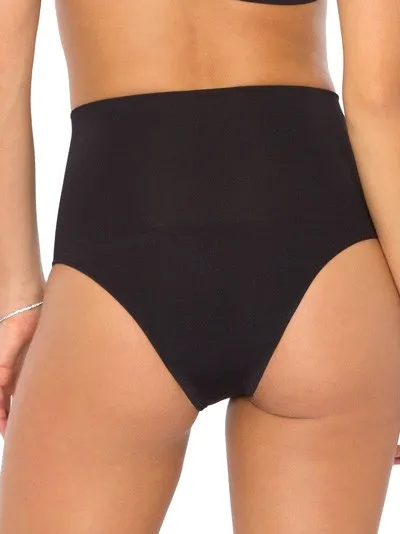Открытые высокие трусы Plie 50085 - black  