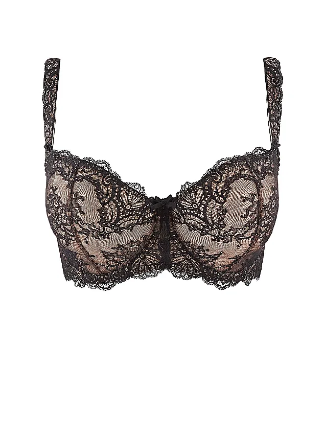 Кружевной балконет Aubade Danse Des Sens чёрный