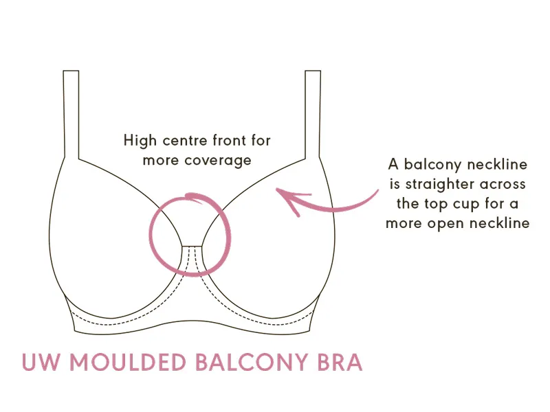 Балконет на косточках с гладкой чашкой - UW MOULDED BALCONY BRA Балконет на косточках с гладкой чашкой - UW MOULDED BALCONY BRA