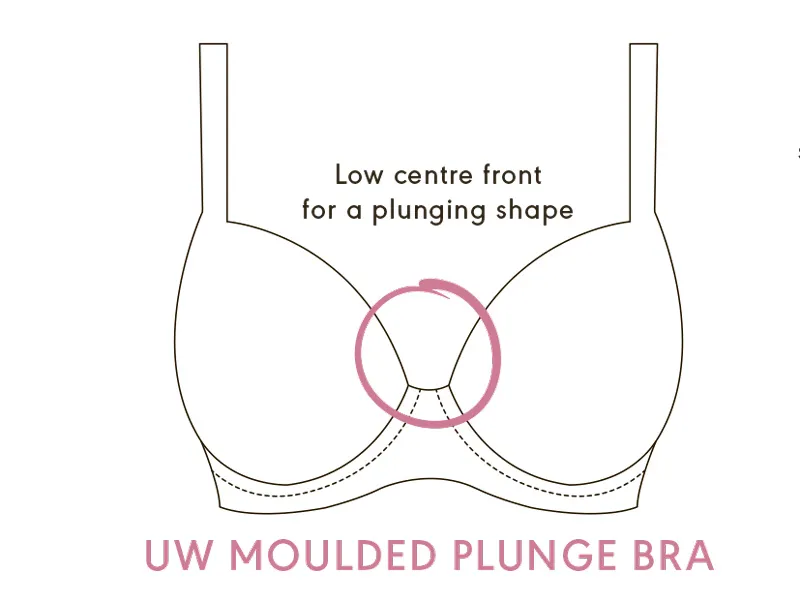 Бюстгальтер тишот на косточках с глубоким декольте - UW MOULDED PLUNGE BRA Бюстгальтер тишот на косточках с глубоким декольте - UW MOULDED PLUNGE BRA