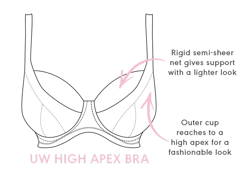 UW HIGH APEX BRA Бюстгальтер с закрытой чашкой