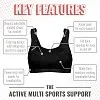 Спортивный бюстгальтер shock absorber 4490 - черный