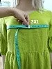 Платье Тринити умягченный лен - лайм