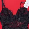 Кружевное боди DKNY Classic Lace 7002 - черный