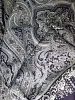 Итальянский платок Королевские пейсли 140х140 - 100% шерсть, темно-синий