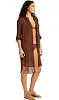 Пляжное платье рубашка Seafolly 55536-CU - шоколад