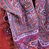 Итальянский платок Королевские пейсли 140х140 - 100% шерсть, гранат