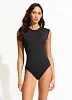 Закрытый слитный купальник Seafolly Collective 10710 - чёрный