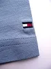 Белая хлопковая футболка Tommy Hilfiger 486 синий - вк