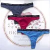Трусы танга Tommy Hilfiger - упаковка 3 шт - синий, красный, серый - 229