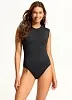 Закрытый слитный купальник Seafolly Collective 10710 - чёрный