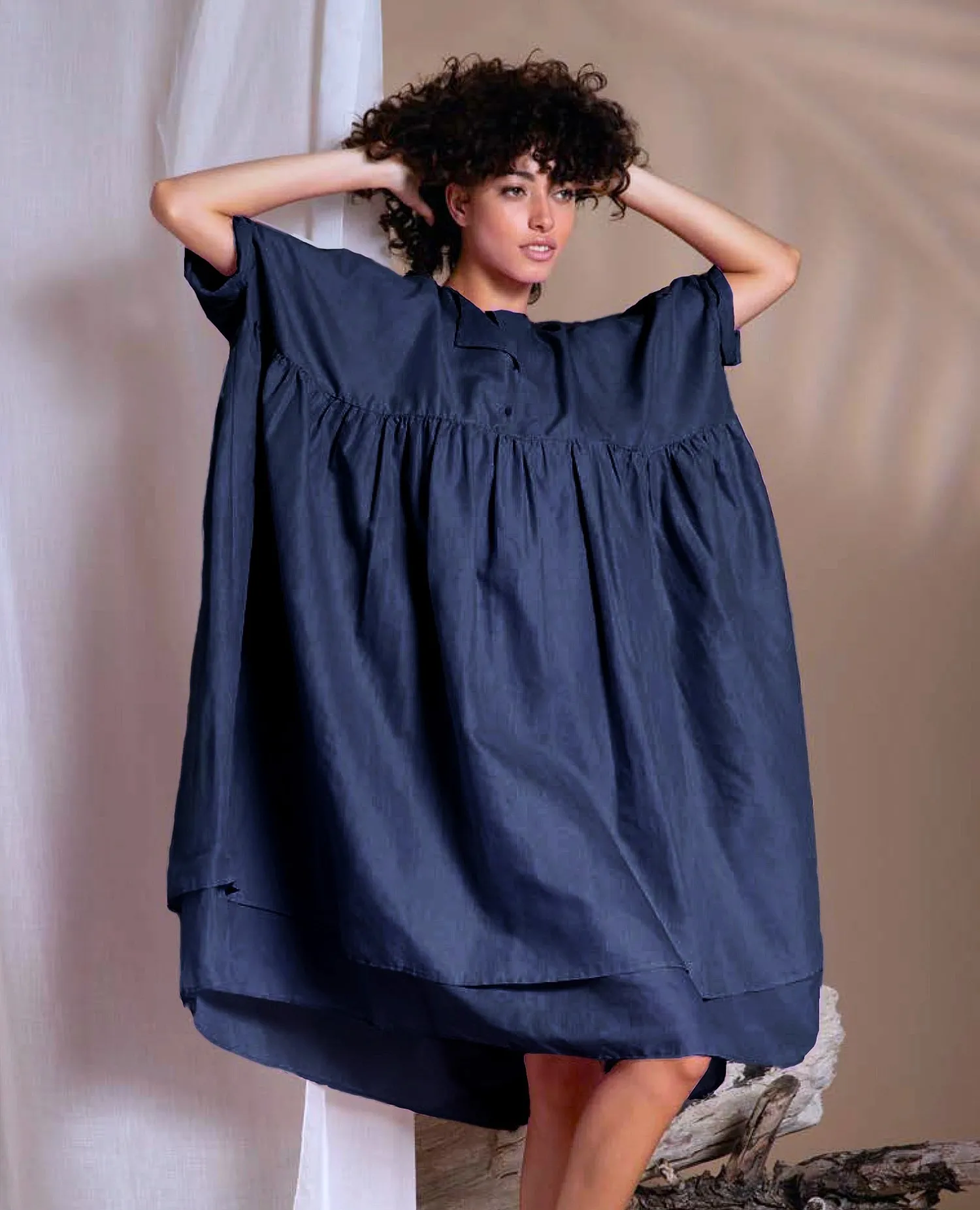 Итальянское платье большого размера Caterina D - хлопок 100%, 850 #PRICE# - купить с доставкой по Москве, России, оплата при получении