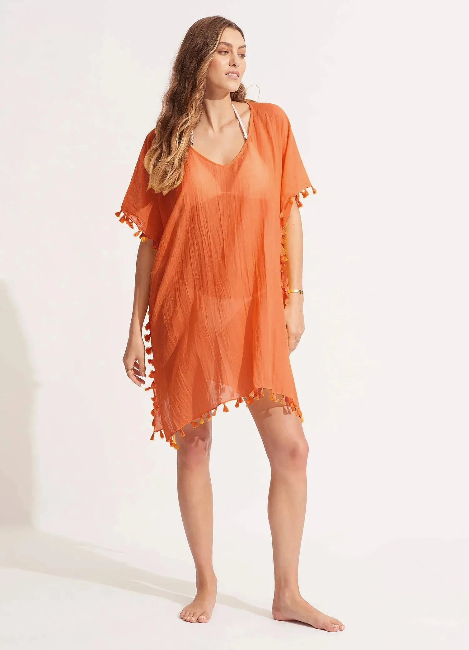 Туника Seafolly Amnesia 52162 - melon #PRICE# - купить с доставкой по Москве, России, оплата при получении