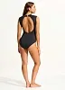 Закрытый слитный купальник Seafolly Collective 10710 - чёрный