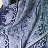 Итальянский платок Королевские пейсли 140х140 - 100% шерсть, темно-синий