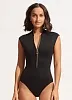 Слитный купальник на молнии Seafolly 10987-942