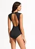 Закрытый слитный купальник Seafolly Collective 10710 - чёрный