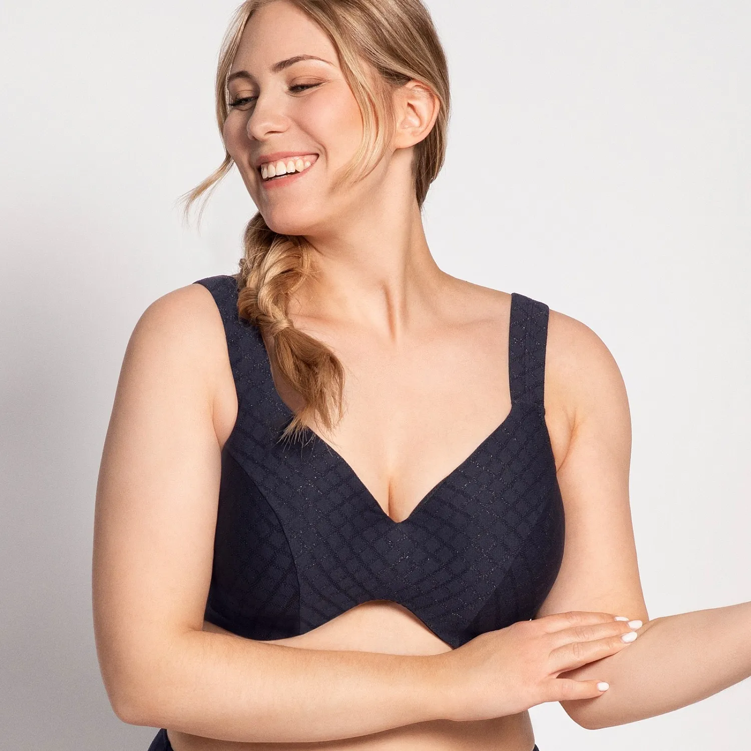 Верх купальника купальника Ulla Монако 98-23 тёмно-синий #PRICE# - купить с доставкой по Москве, России, оплата при получении