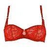 Балконет demi bra Chantelle Segur 2155 - красный